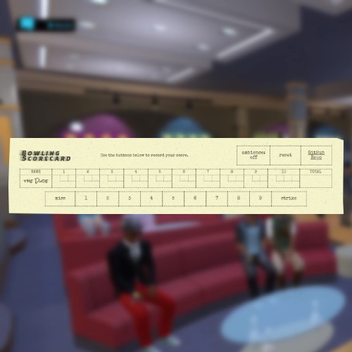 Immersive Bowling Scorecard